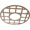 Ekena Millwork O'Neal Wood Fretwork Pierced Ceiling Medallion, Walnut, 34"OD x 12 3/8"ID x 3/8"T CMWP34X34X0375ONWA - alternate 4